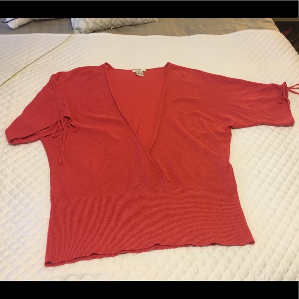 J Marco- V neck wrap sweater Size L